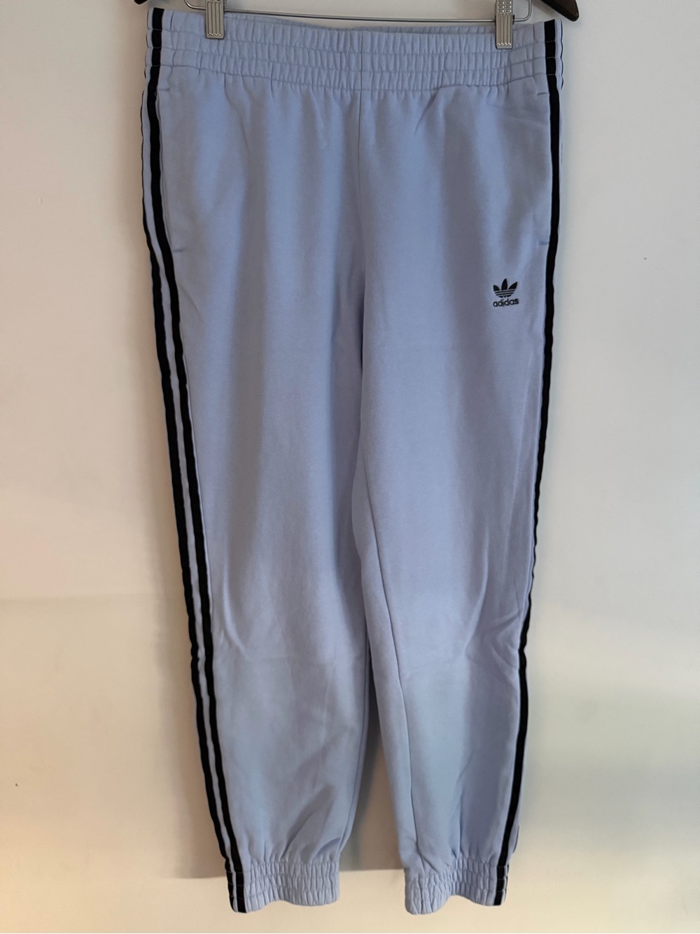 adidas Pale Blue Women's Track Joggers with Elastic Waistband